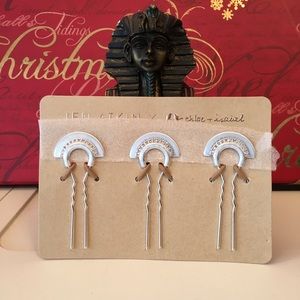 Crystal Pavé Fan Pin Jen Atkin X Chloe + Isabel